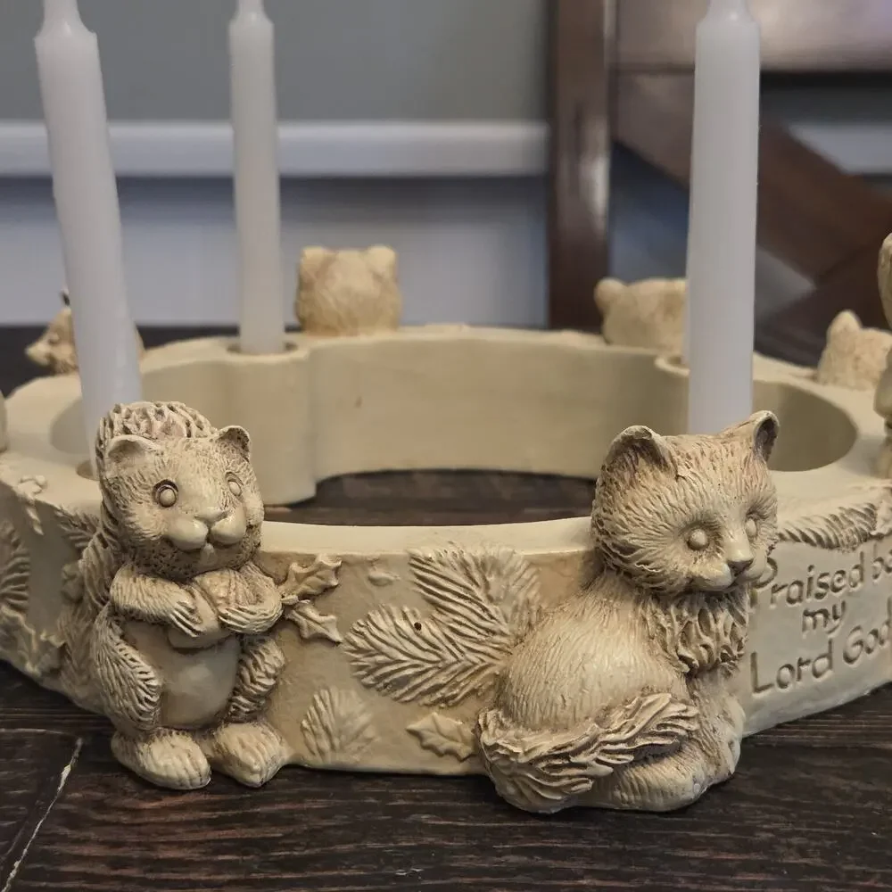 Abbey Press Candle Wreath St Francis Of Assisi Animals Praised be my Lord God